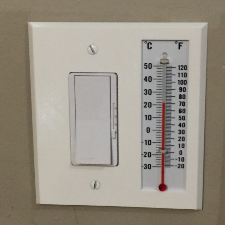Rocker Switch Oversized with Thermometer