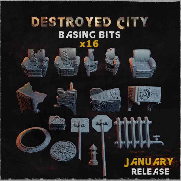 Destroyed City - Basing Bits image