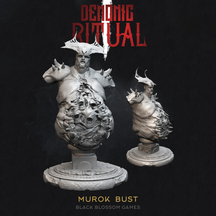 DEM012 Bust Murok :: Demonic Ritual I :: Black Blossom Games image