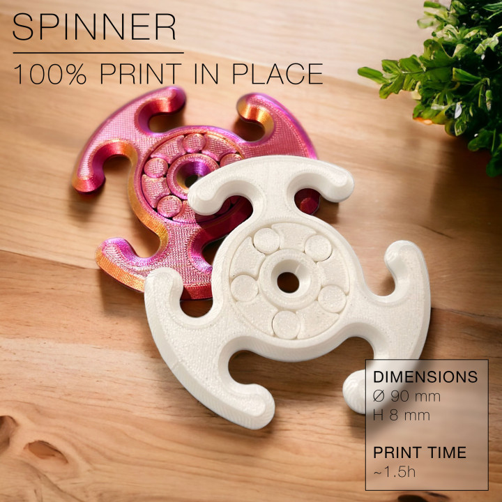 SPINNER | Print-in-place fidget hand spinner image