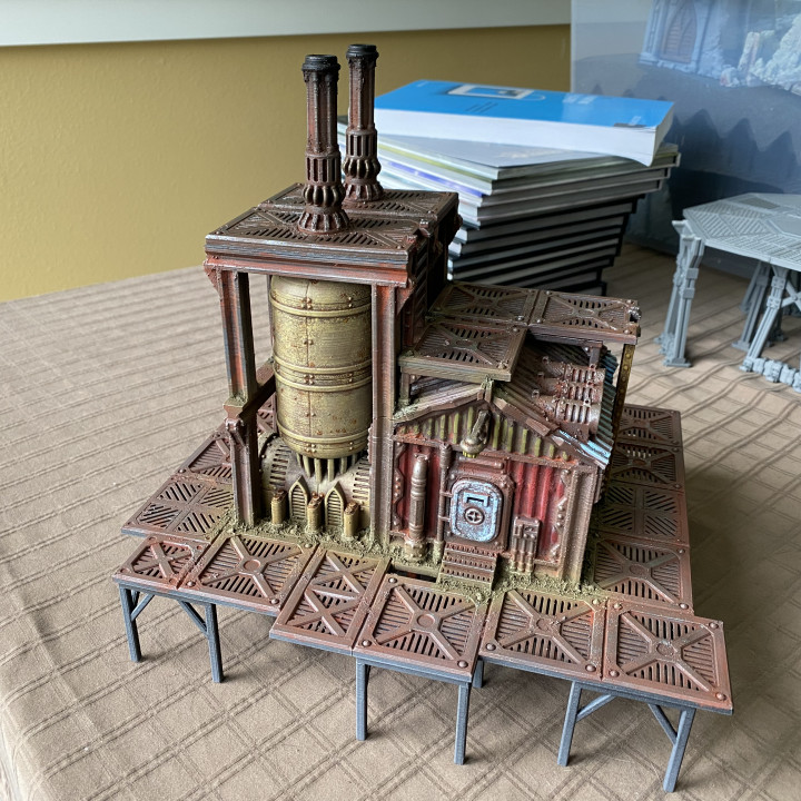 3D Print of Scum City - Boiler House by Delkwon