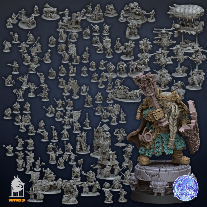 Dwarves Bundle Dragon's Lake Miniaturas image