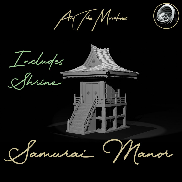 Japanese Samurai Manor #1 (incl. fence, shrine, well and big assembly guide) image