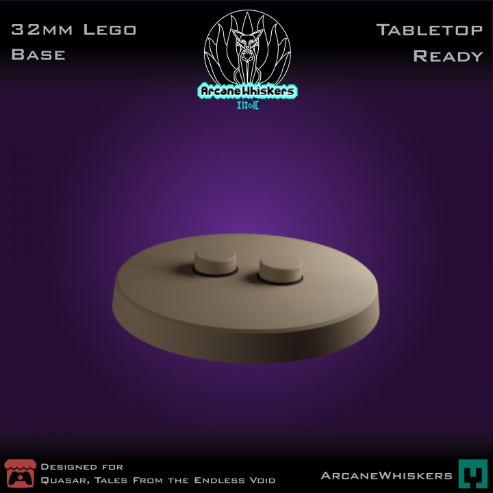 32mm Lego tabletop gaming base image