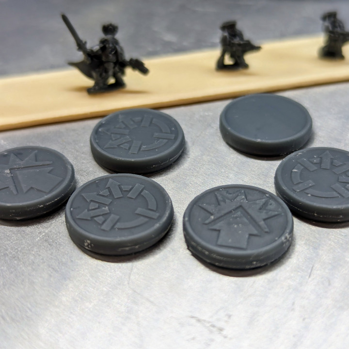 Order Tokens for 8mm Epic Scaled Miniature Games