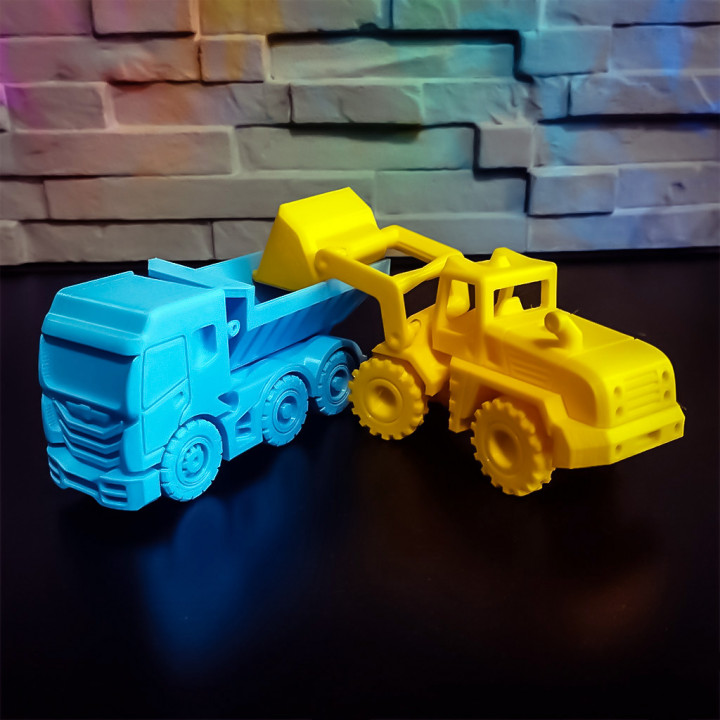 WHEEL LOADER PRINT IN PLACE image