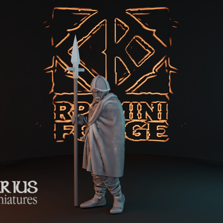Frankish Warrior - Carolingian - 01 - Aquarius Miniatures image