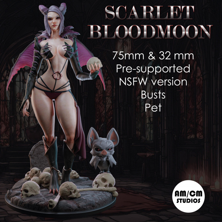 Scarlet Bloodmoon Pin-Up (Commercial license)