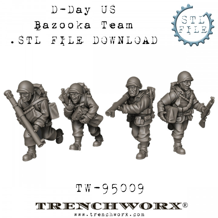 D-Day U.S. Bazooka Team image