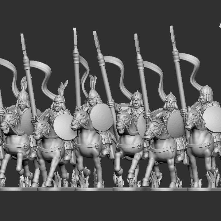 10mm Khitan-Liao Armoured Spear Horse image