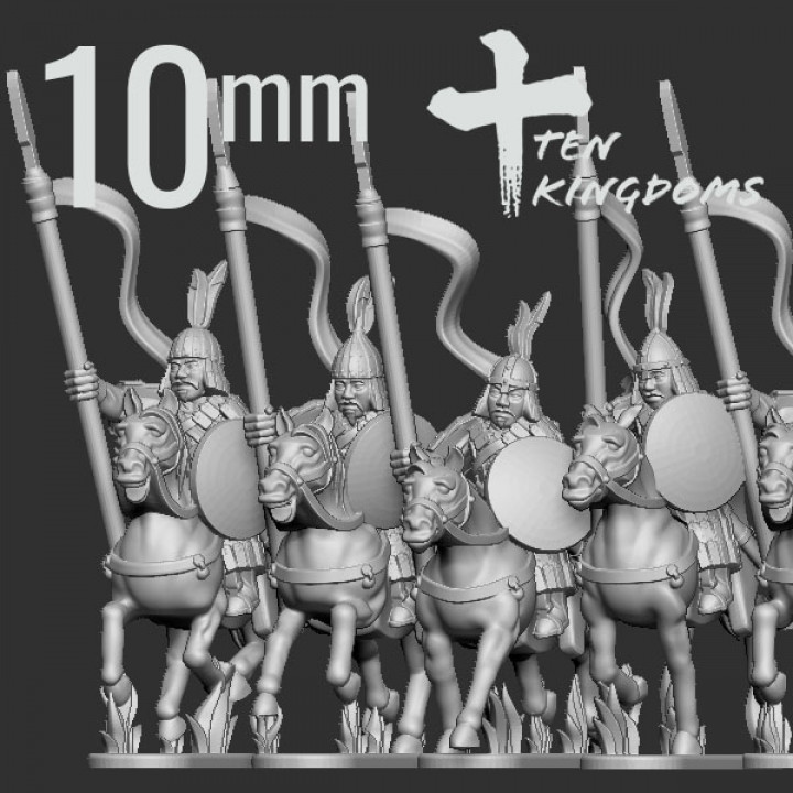 10mm Khitan-Liao Armoured Spear Horse image