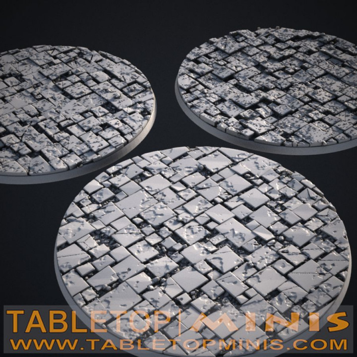 Broken Tiles 130x130mm Bases