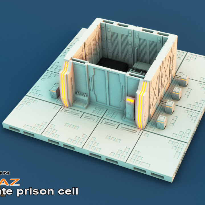 Alcatraz - Scifi Space Prison Terrains & Props image