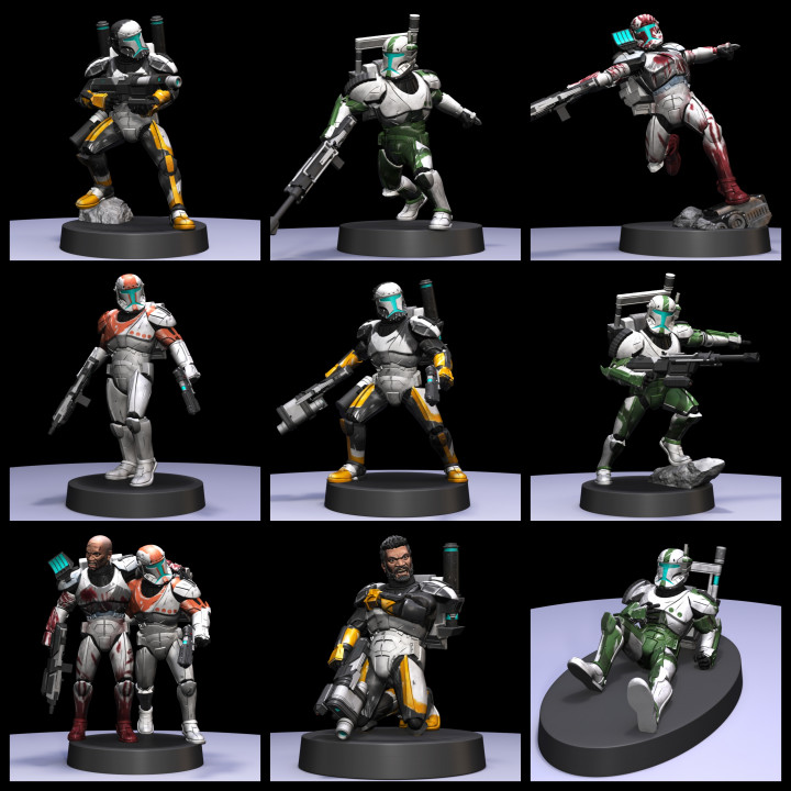 Republic Commando Clone Miniatures