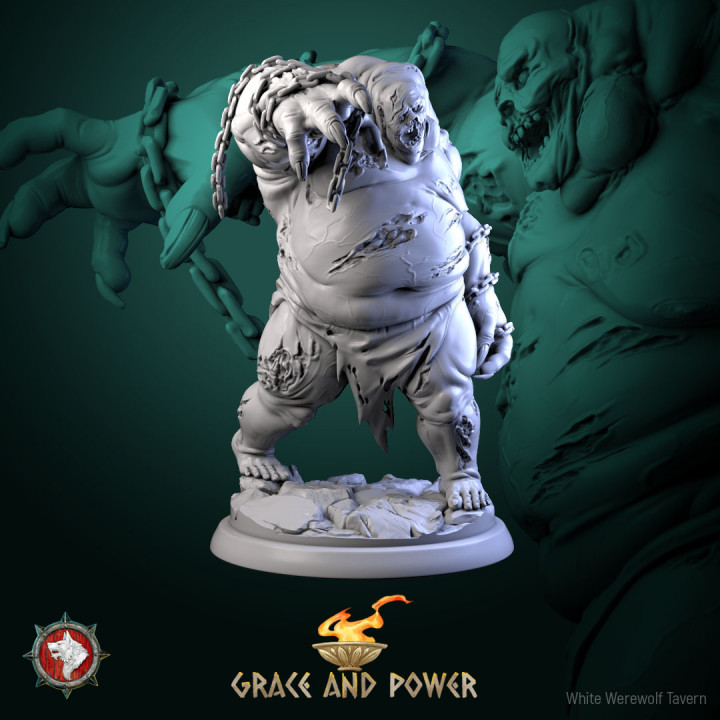 3D Printable Manes set 6 miniatures 32mm pre-supported by White ...