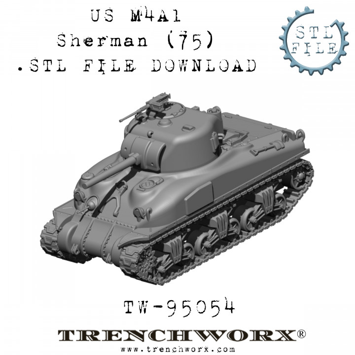 US M4A1 (75) Sherman image