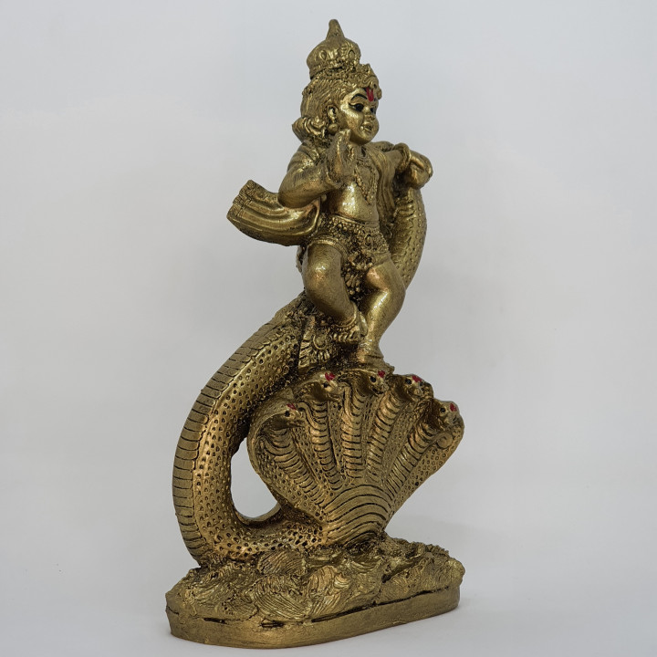Krishna's Divine Dance on Kalia the Snake image