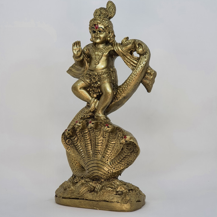 Krishna's Divine Dance on Kalia the Snake image
