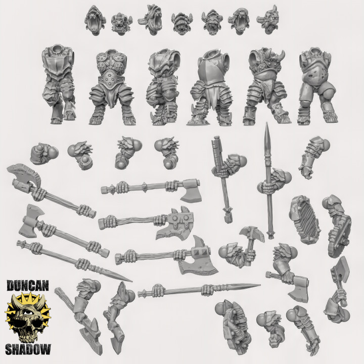 Armoured Beastmen Multipart Kit (Pre Supported)(M) image
