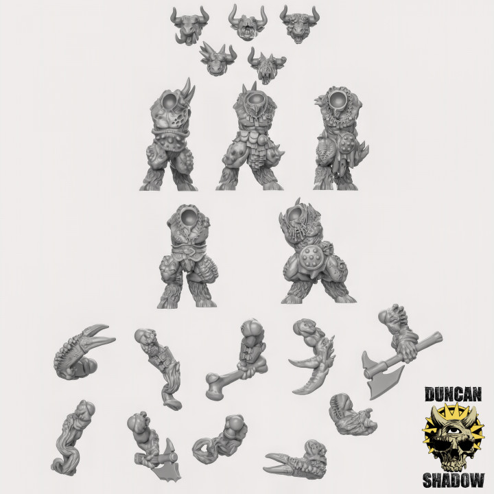 Chaos Minotaurs Multipart Kit (Pre Supported)(L) image
