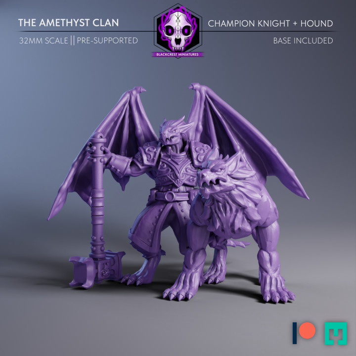 The Amethyst Clan | Champion Knight with Hound