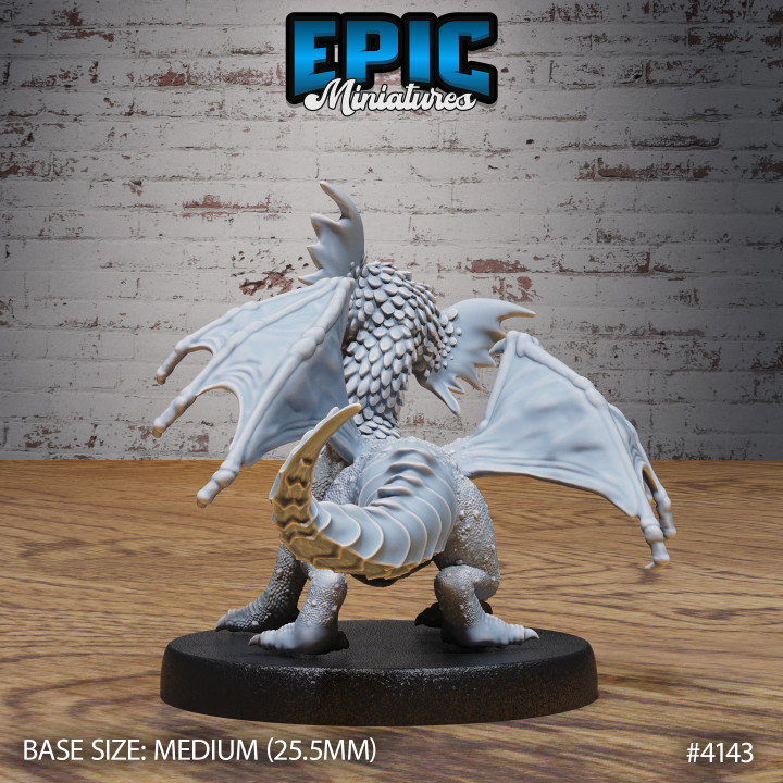 Blue Dragon Wyrmling / Legendary Drake / Ancient Flying Dragonborn / Evil Beast / Winged Mountain Encounter image