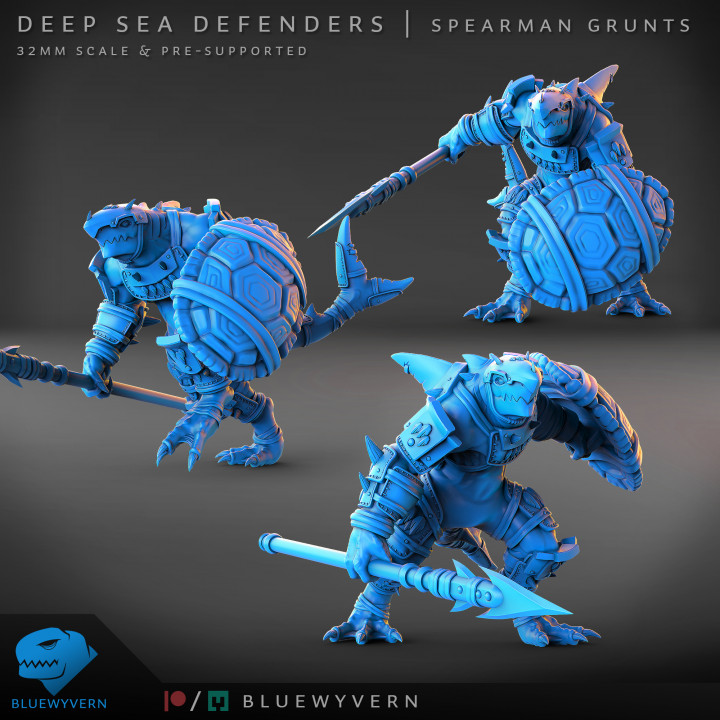 Deep Sea Defenders - Spearman Grunts (Modular) image