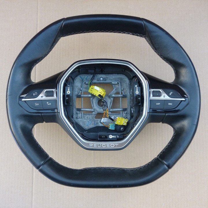 3D Printable Steering wheel peugeot 308 Airbag removal by Andrea Garbin