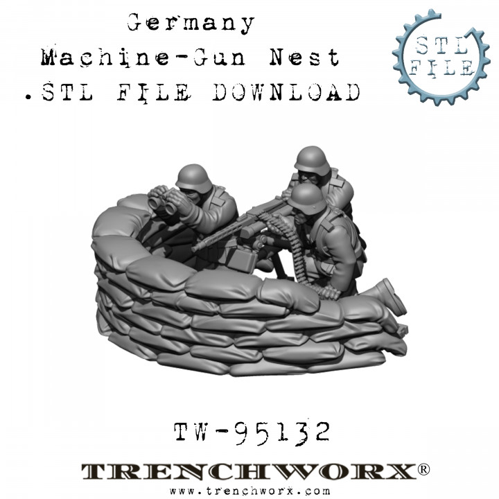 German MG-42 Machine Gun Nest