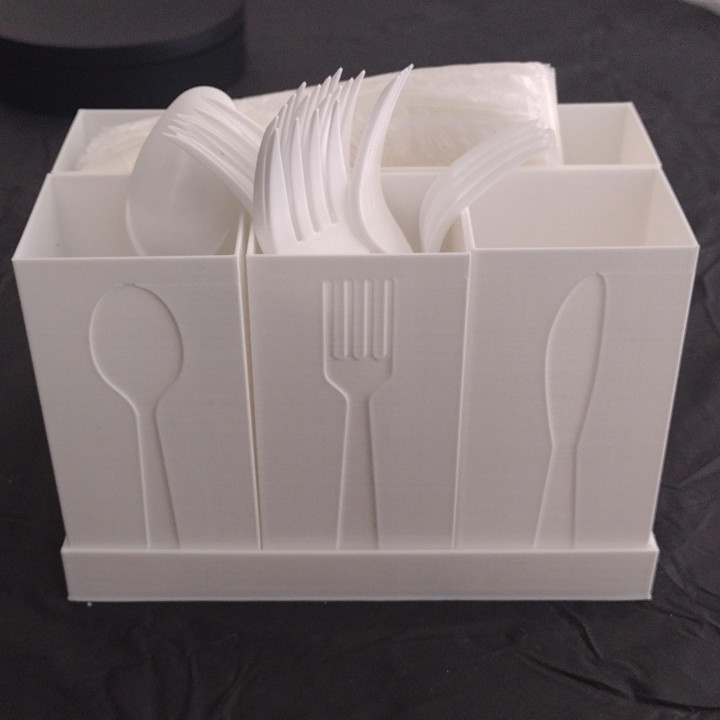 Modular Holder For Napkin Spoon Fork and Knife