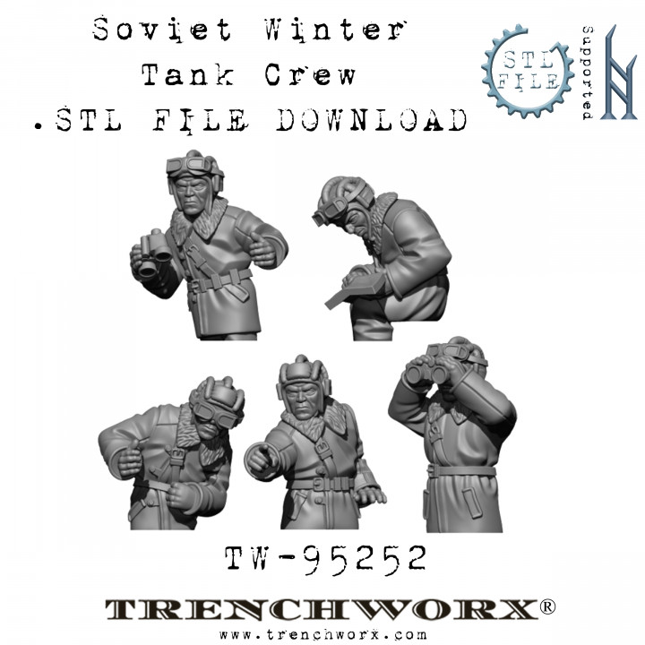WW2 Soviet Winter Tank Commanders