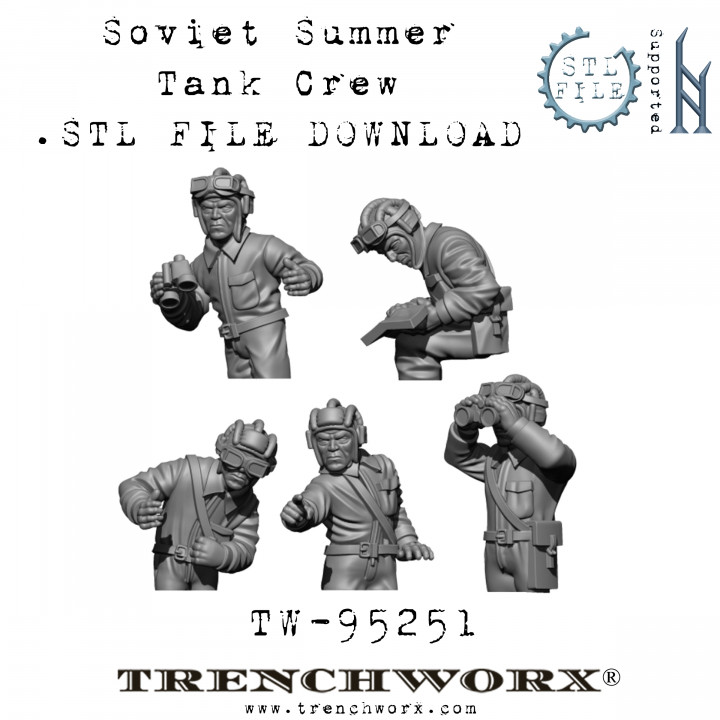 WW2 Soviet Summer Tank Commanders