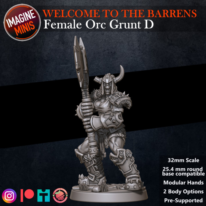 Welcome to the Barrens - Female Orc Grunt D image