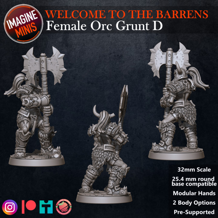 Welcome to the Barrens - Female Orc Grunt D image
