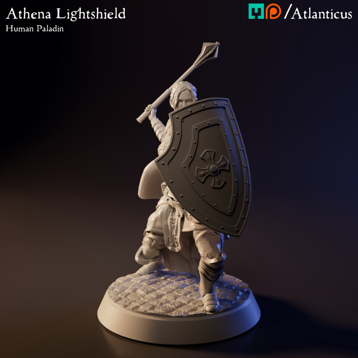 Human Paladin - Athena Lightshield - Mace image
