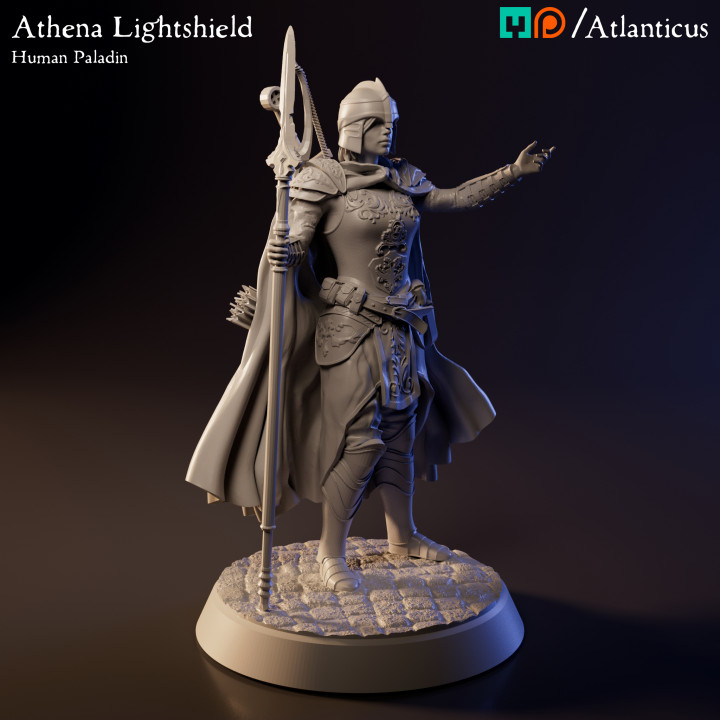 Human Paladin - Athena Lightshield - Spear image