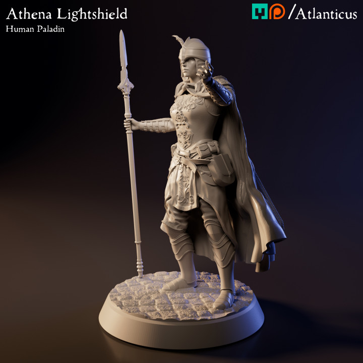 Human Paladin - Athena Lightshield - Spear image