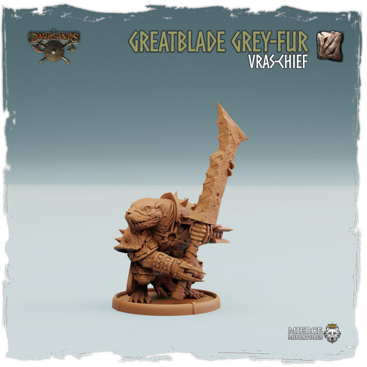 Vras Greatblade Grey-Fur, Vras-Chief on Foot image