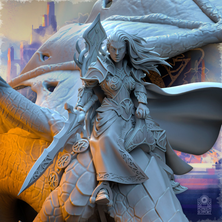 Ynariel, Princess of Elves on Dragon image