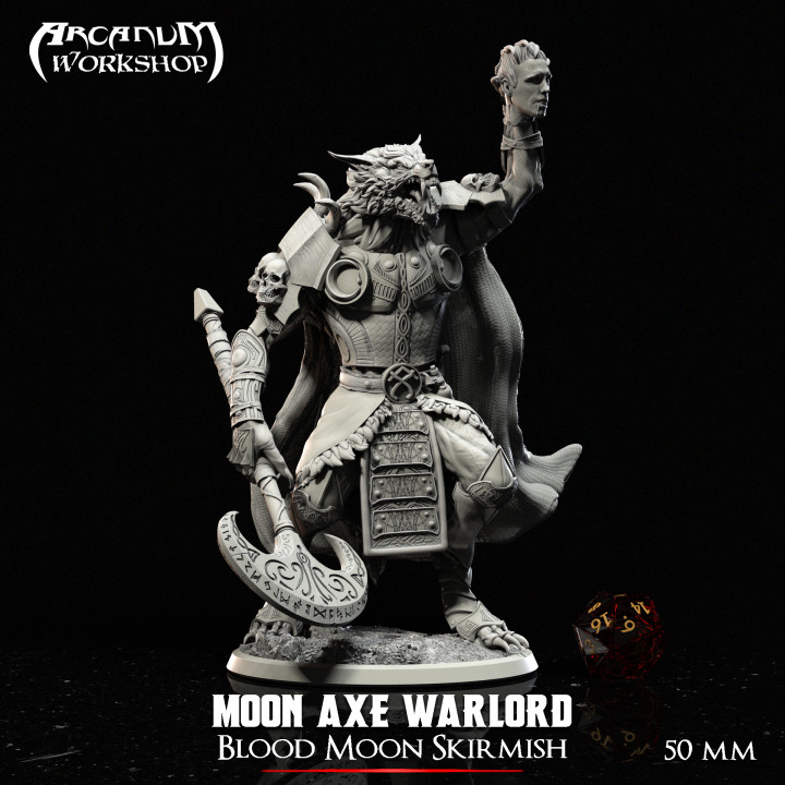 Werewolf Warlord Moon Axe (50mm)