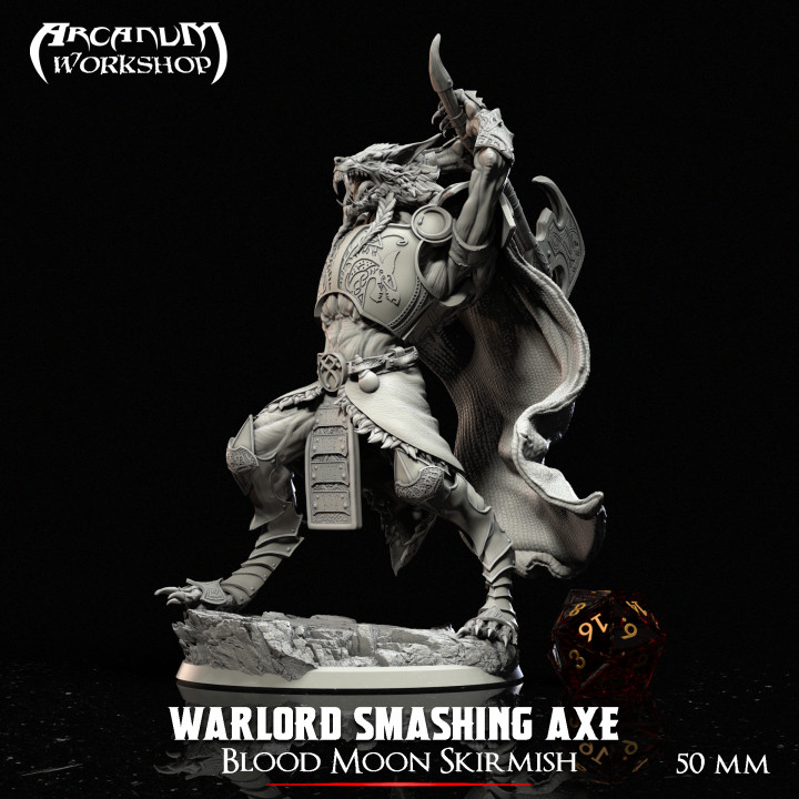 Werewolf Warlord Smashing Axe (50mm) image