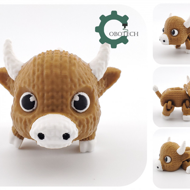 Cobotech Articulated Crochet Walking Bull by Cobotech image