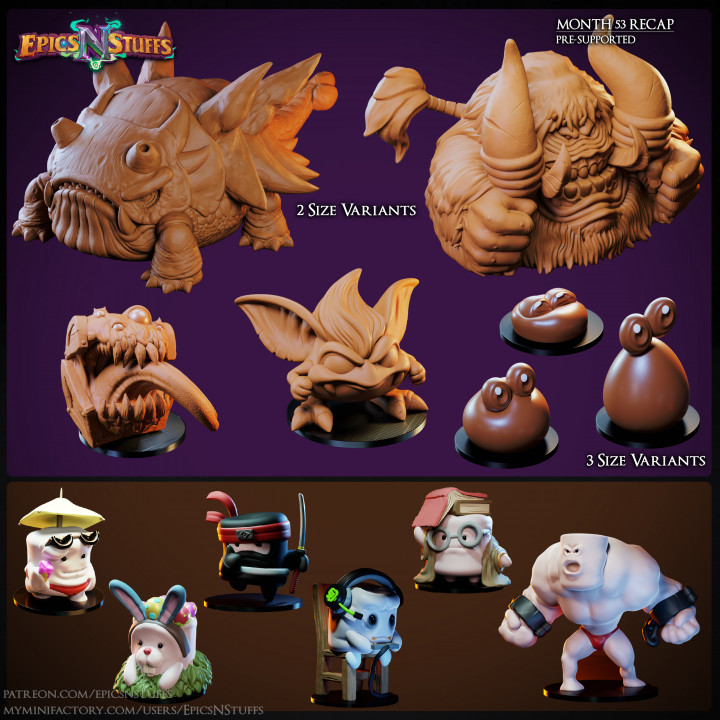 Epics 'N' Stuffs Month 53 Releases - pre-supported