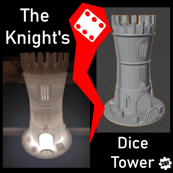 The Knight's Dice Tower - STL version