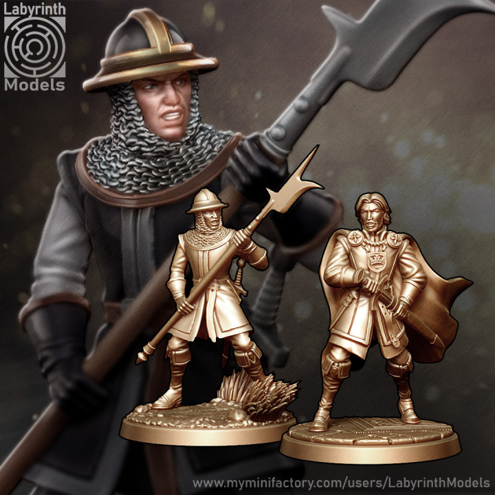 Sheriff of Nottingham and Guards - 32mm scale image