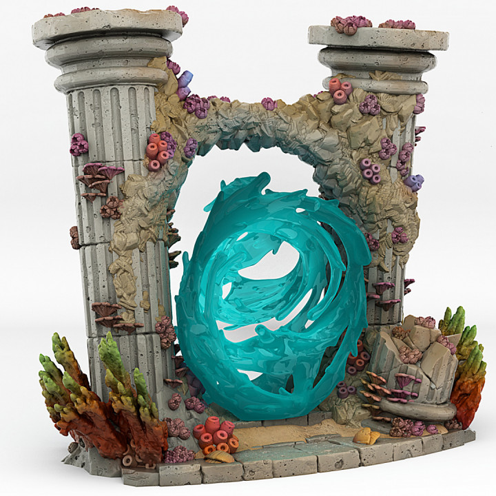 UNDERWATER TEMPLE PORTAL WITH ITS WHILDWIND EFFECT image