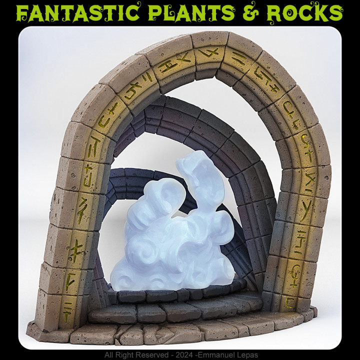CELESTIAL PORTAL WITH ITS CLOUDY EFFECT