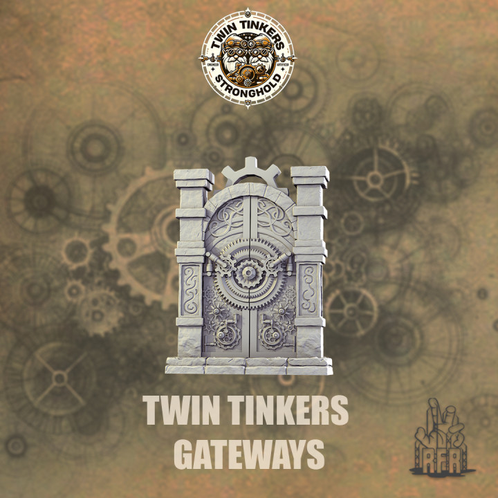 Twin Tinkers Gateways - Tabletop miniature (Pre-Supported) image
