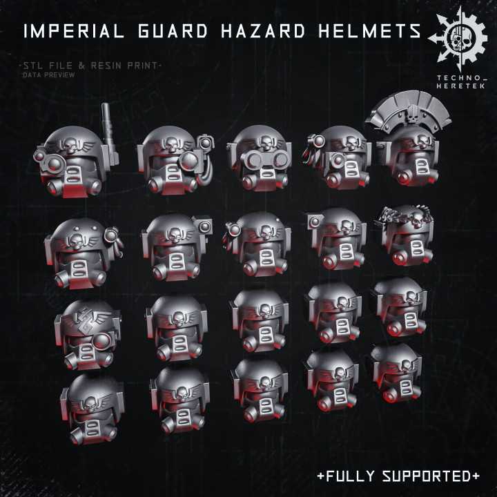 Classic Guard Hazard helmets Set image