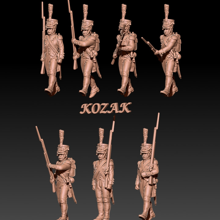 Napoleonic french grenadiers in shako set 2